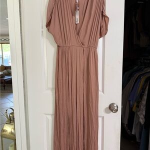 Glam Blush Maxi jumpsuit Elegant yet Sexy